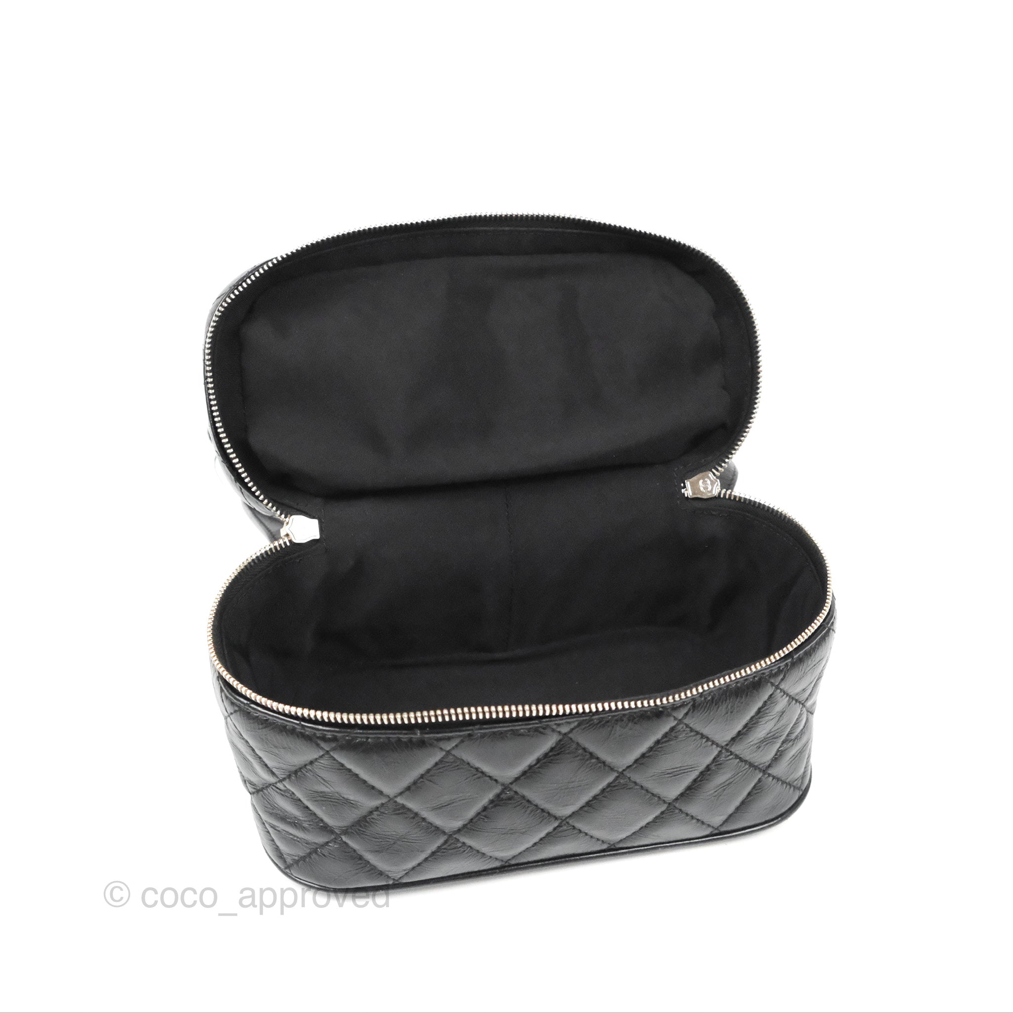 Chanel Aquarium PVC Backpack in Black Crumpled Calfskin with Silver Hardware - Luxury Designer Handbag for Women, Perfect for Travel, Shopping & Everyday Use