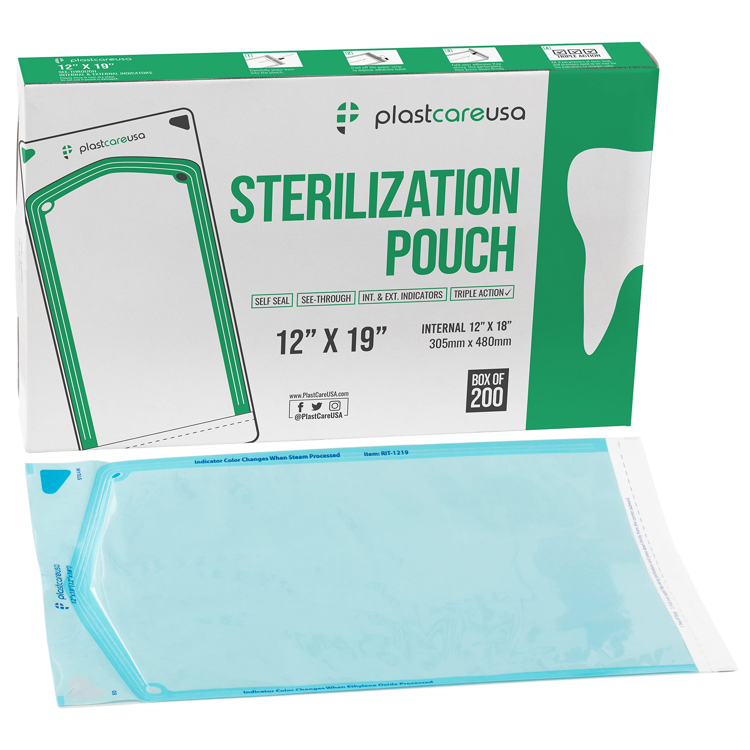 2000 Bulk Sterilization Pouches for Medical & Dental Instruments - 12