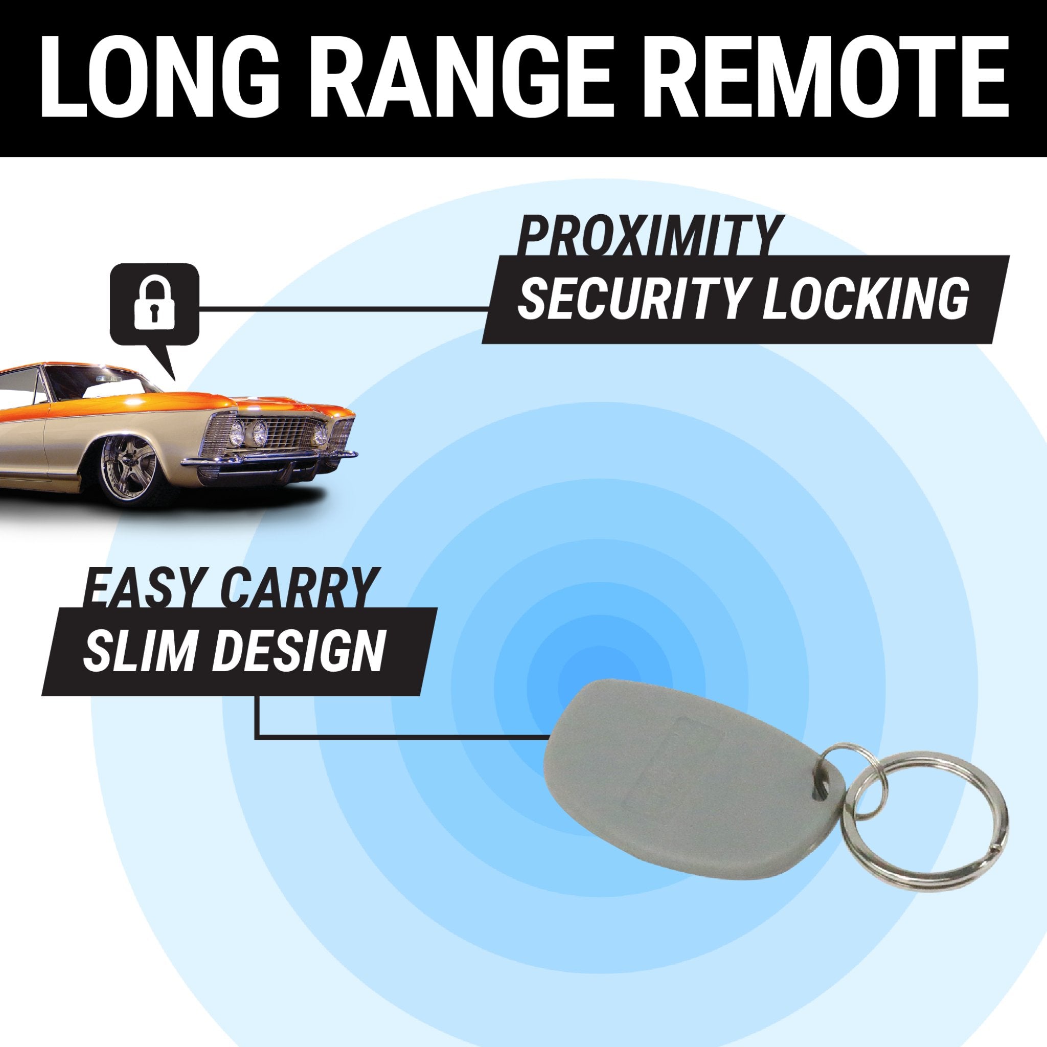 1905 Cadillac Model C RFID Key Fob - Hands-Free Vehicle Immobilizer Anti-Theft Security System for Cars & Trucks | Perfect for Vintage Car Protection & Theft Prevention