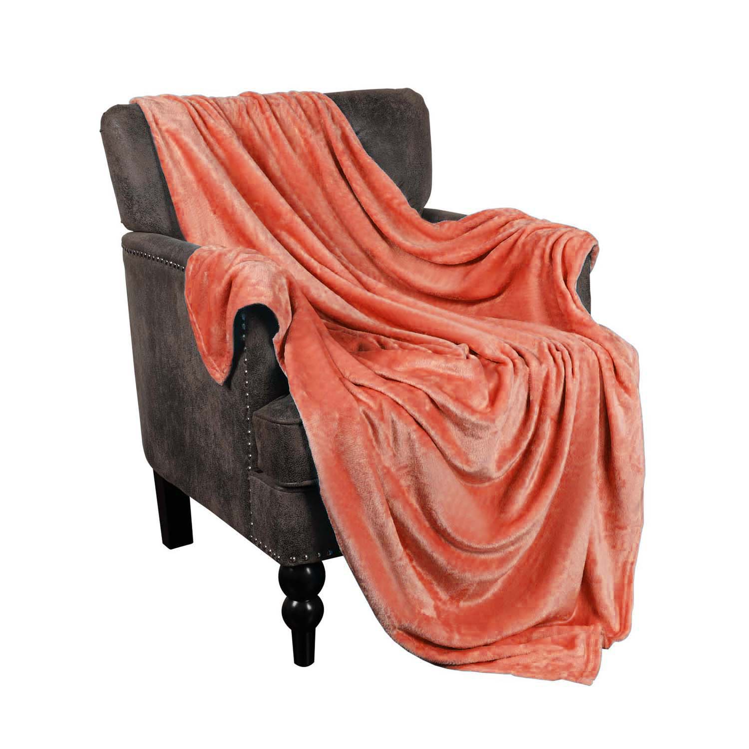 Soft Fleece Plush Blanket - Medium Weight Fluffy Cozy Throw for Couch, Bed & Home Decor - Perfect for Winter, Gifts & Relaxation