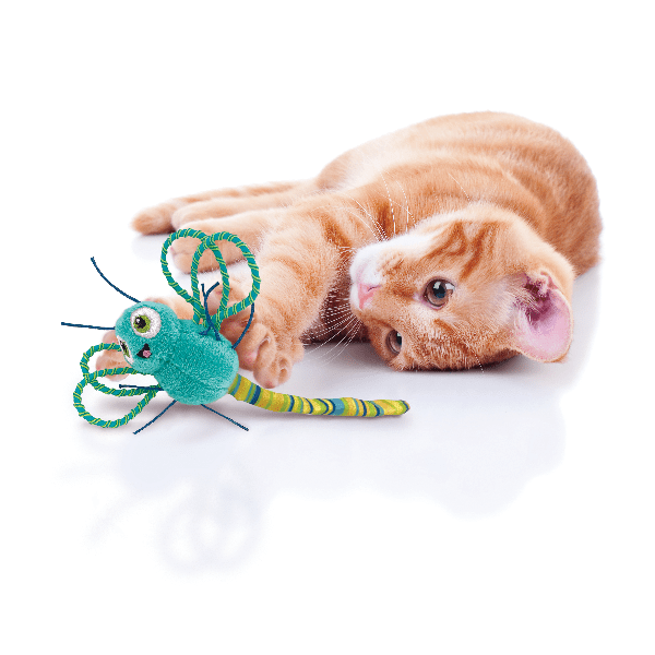 KONG Flingaroo Dragonfly Cat Toy - Interactive Flying Pet Toy for Indoor & Outdoor Play - Fun Exercise for Kittens & Adult Cats