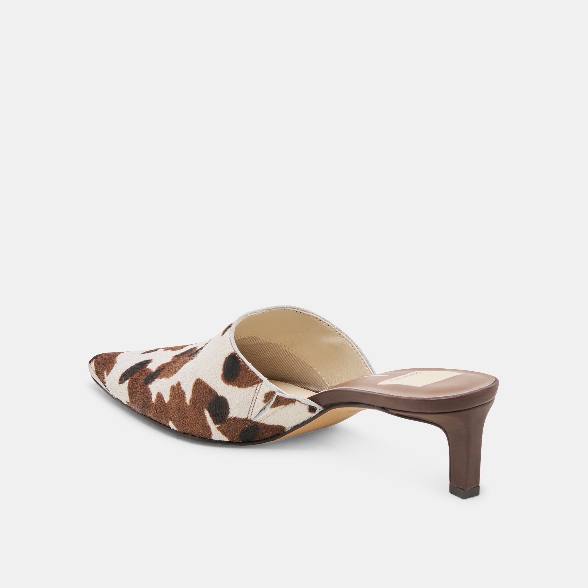 LEXY HEELS Women's Calf Hair Pumps - Cocoa Taurus Color, Stylish High Heels for Office, Party & Evening Wear