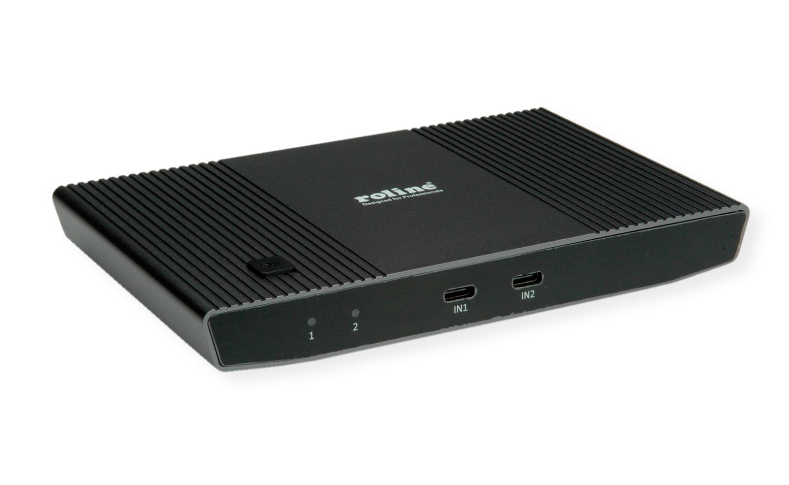 ROLINE 4K HDMI KVM Switch with USB for 2 Devices - Seamless Control Between Laptop & PC for Home Office & Gaming Setup