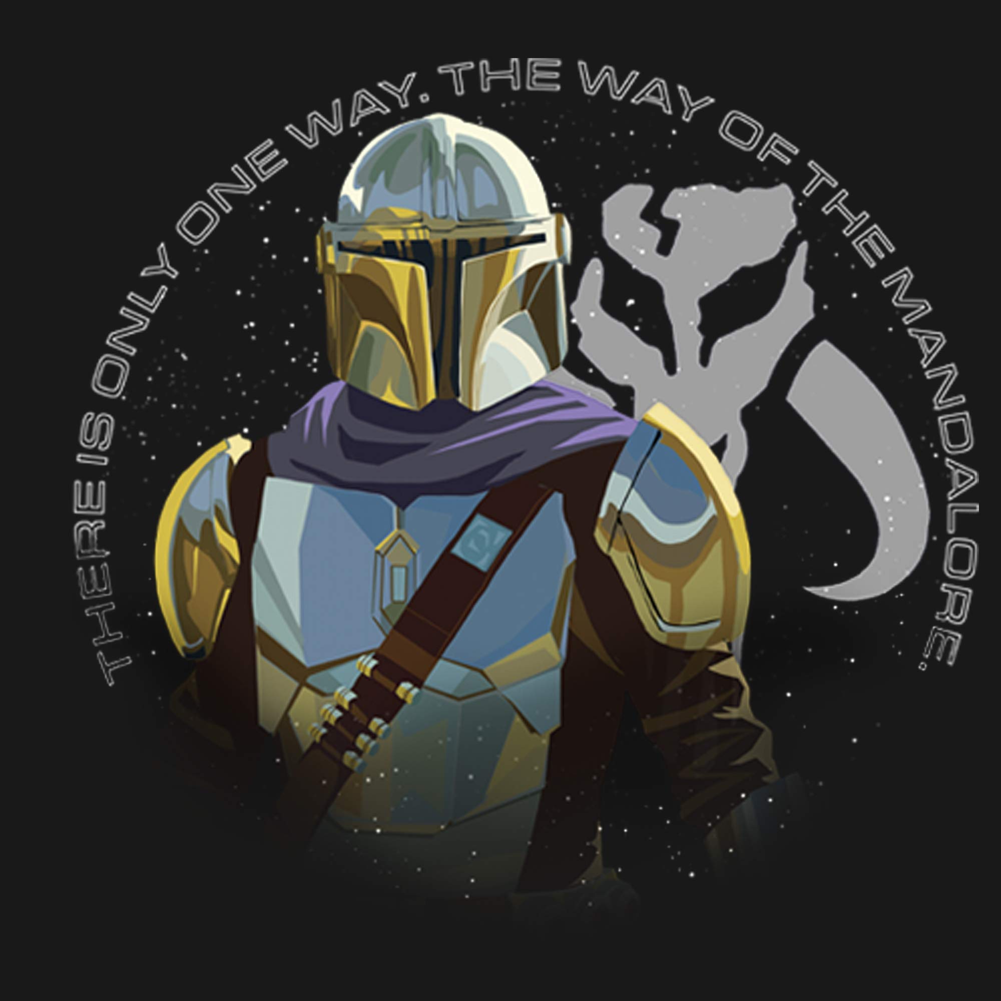 The Mandalorian Way Graphic T-Shirt for Girls | Star Wars Inspired Fashion | Perfect for Cosplay, Gifts & Everyday Wear