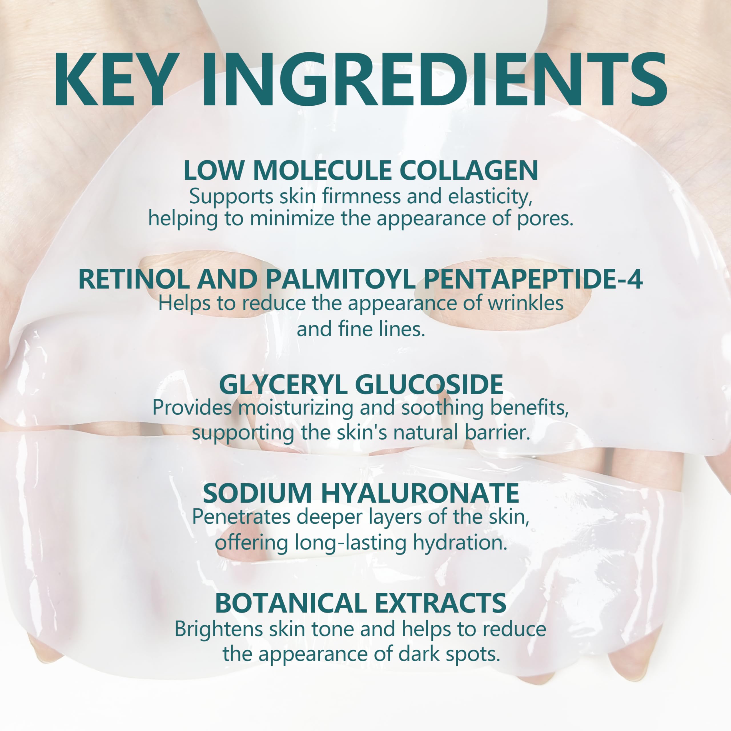 **Deep Collagen Anti-Wrinkle Lifting Face Mask - Hydrating Overnight Mask with Retinol, Niacinamide & Hyaluronic Acid for Skin Repair, Firmness & Wrinkle Treatment - Perfect for Nighttime Skincare Routine & Anti-Aging Care**