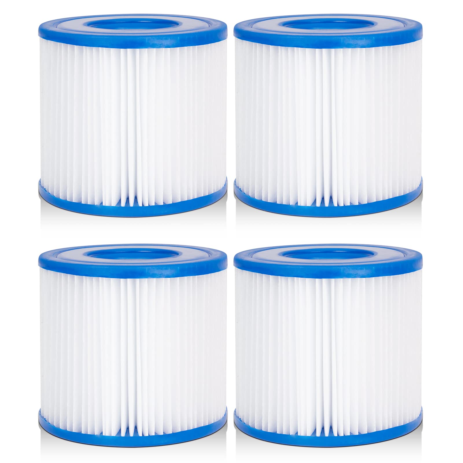 Future Way Type D Pool Filter Cartridge Replacement for Summer Waves RX600 Pool Pump - Compatible with Above Ground Pools - 4 Pack - Perfect for Backyard Swimming Pool Maintenance and Water Filtration