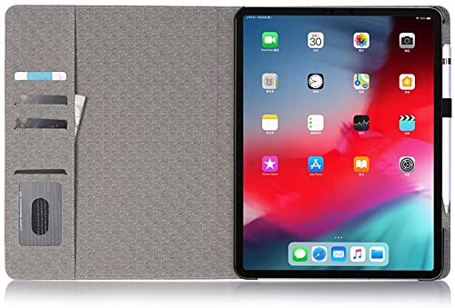 Luxury Folio Stand Case for iPad Pro 12.9 (6th/5th/4th/3rd Gen 2022/2021/2020/2018) - Premium Protective Book Cover with Pencil Holder & Multiple Viewing Angles (Yellow) - Perfect for Work, Study, Travel & Entertainment