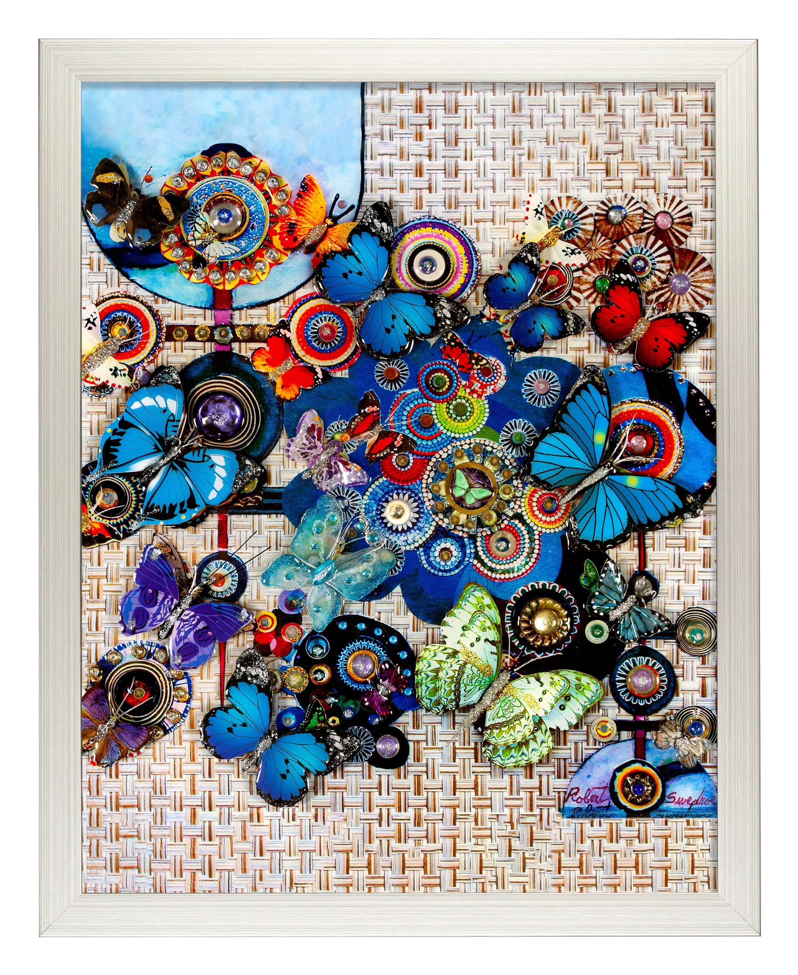 Butterfly Blues Art Prints - Vibrant Butterfly Wall Decor for Home, Office & Nursery - Perfect for Living Room, Bedroom & Gifts