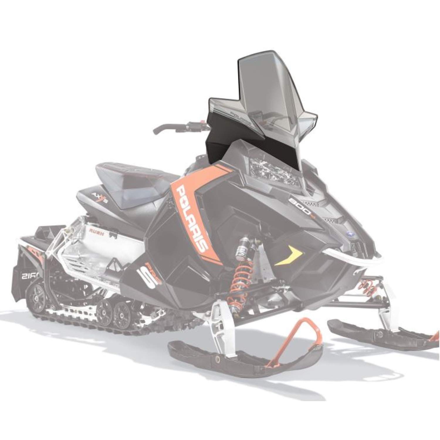 Polaris Snowmobile Extra Tall Windshield - Smoke Tinted Windshield for Enhanced Visibility & Protection | Ideal for Winter Riding & Extreme Cold Conditions