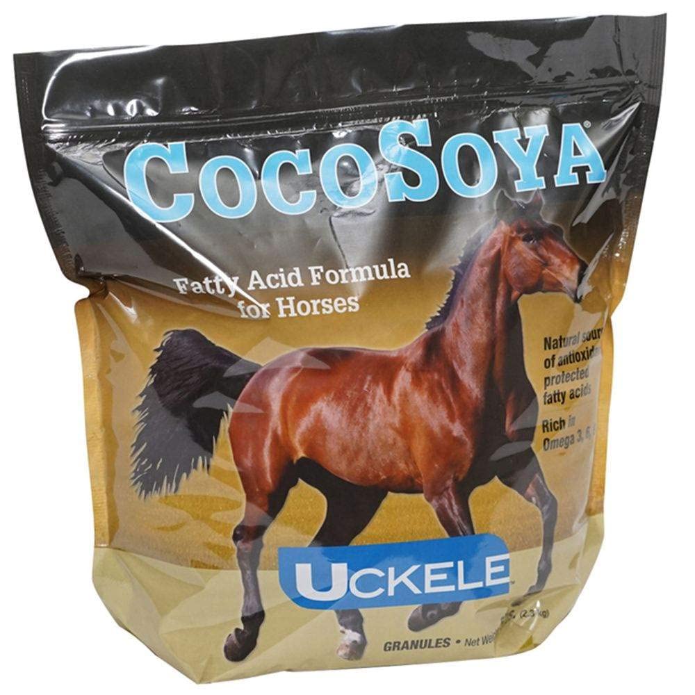Uckele CocoSoya Granular Horse Supplement - Omega 3 & 6 Fatty Acids for Horses - Equine Vitamin & Mineral Supplement - 30lb for Coat, Joint & Immune Health - Ideal for Performance & Show Horses