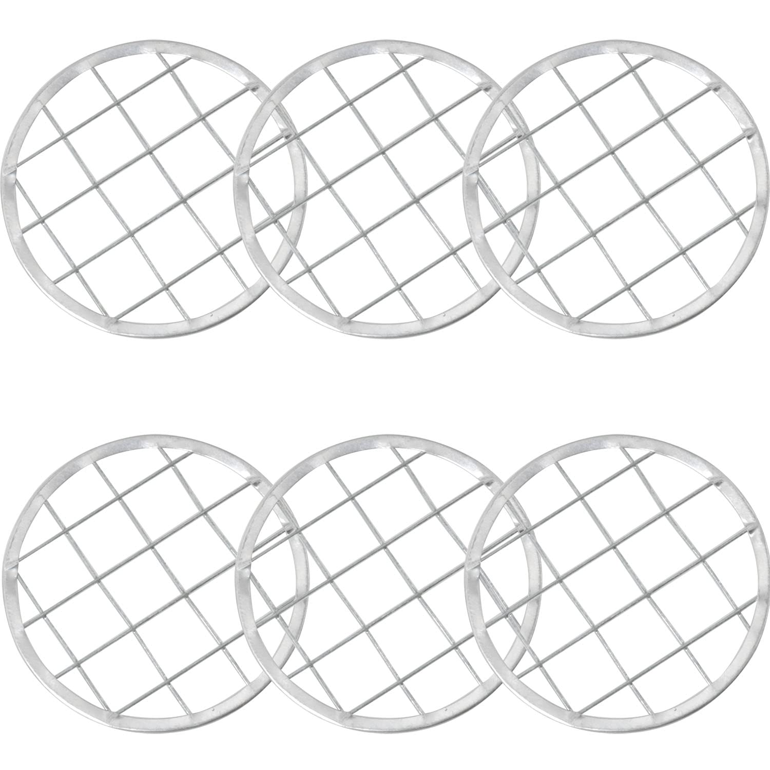 6pcs Silver Frog Lid Insert for Flower Arrangement - Plant Fixation Holder for Home Office Vase Decor - Perfect for DIY Floral Centerpieces and Tabletop Displays