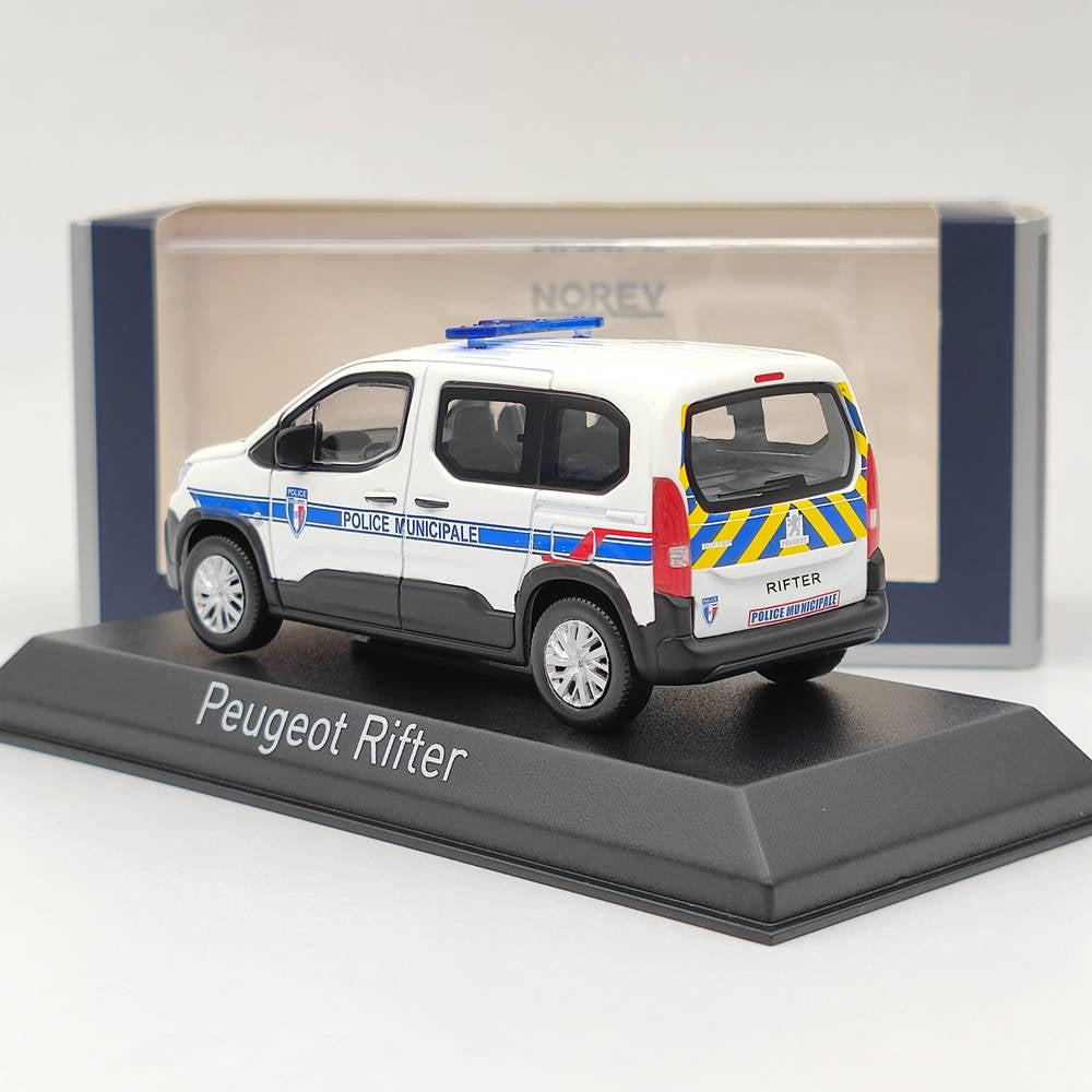 1/43 Scale Norev Peugeot Rifter Van Diecast Model Police Car - Collectible Toy Vehicle for Adults & Kids - Perfect for Christmas Gifts, Display Collections, and Police Car Enthusiasts