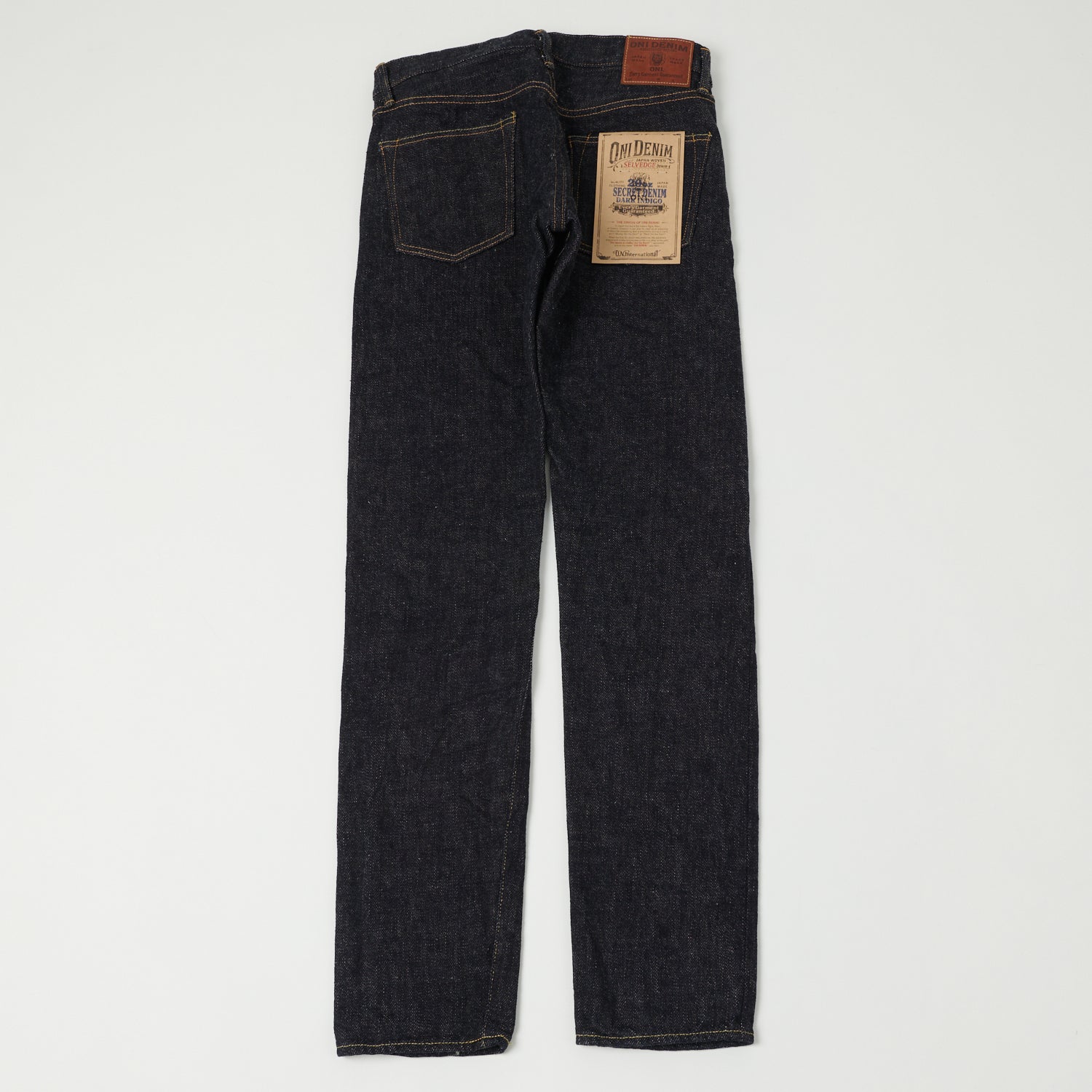 ONI 622 DIZR 20oz Dark Indigo Secret Denim Relaxed Tapered Jeans - One Wash Selvedge Denim Pants for Men | Perfect for Casual Wear, Street Style & Everyday Outfits