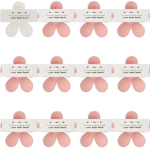 12pcs White&Pink