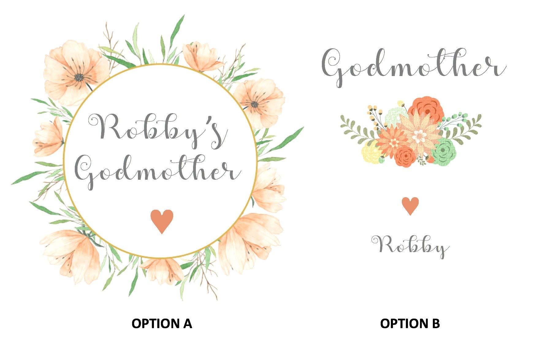 Personalized Godmother Gift Box - Custom Will You Be My Godmother Proposal Set - Perfect for Baptism, Christening & Special Occasions