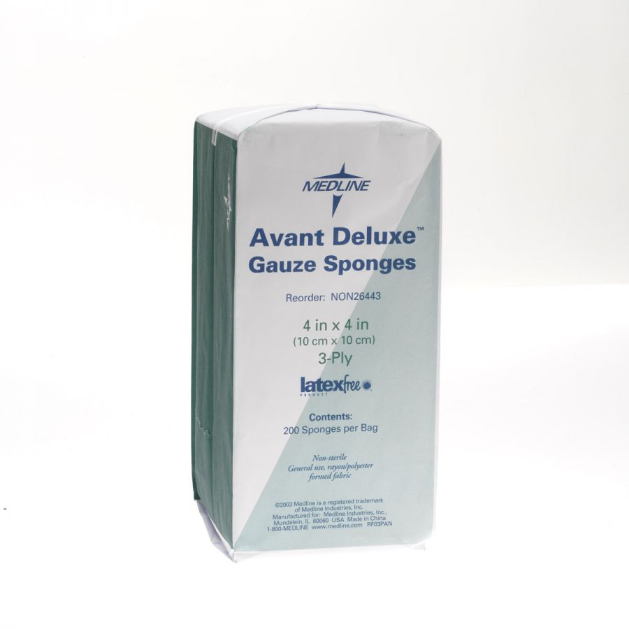 Avant Deluxe Non-Sterile Gauze Sponges - 2000 Count Bulk Pack | Wound Care, First Aid, Medical Supplies for Home, Clinic & Emergency Kits