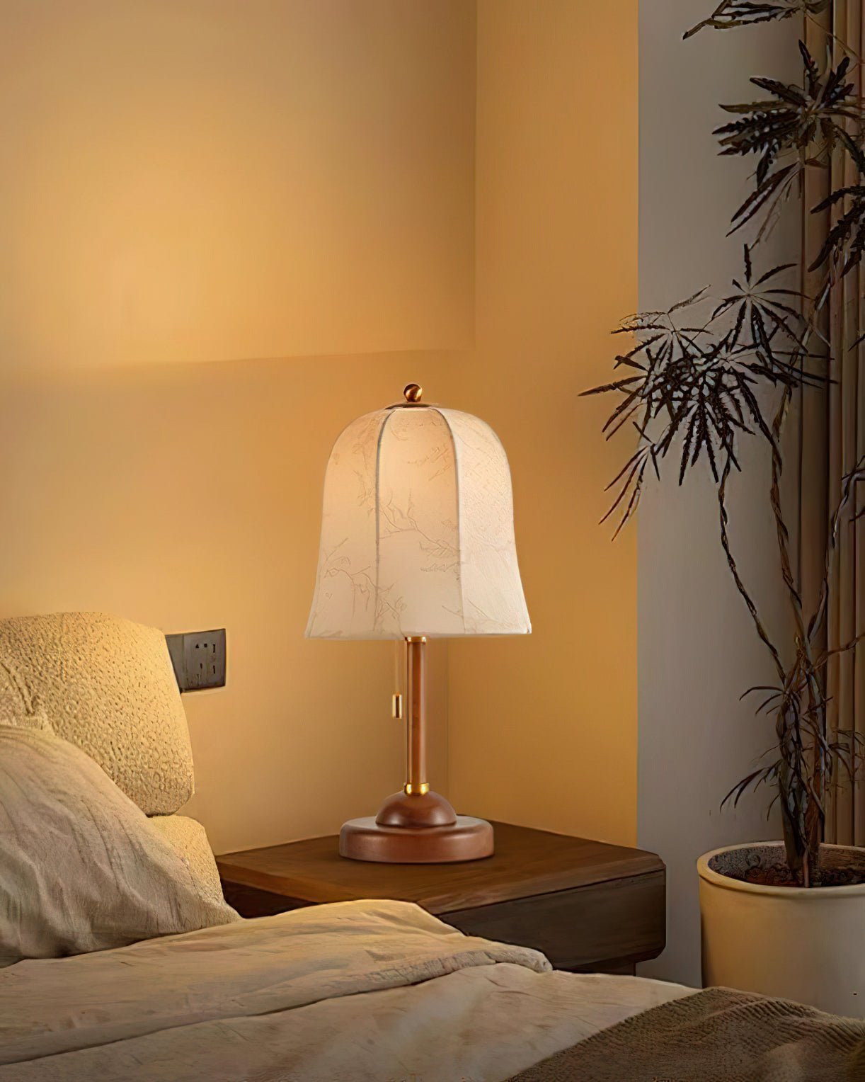 Modern Daphne Table Lamp - Stylish LED Nightstand Light for Bedroom, Living Room & Office - Energy Efficient & Adjustable Brightness