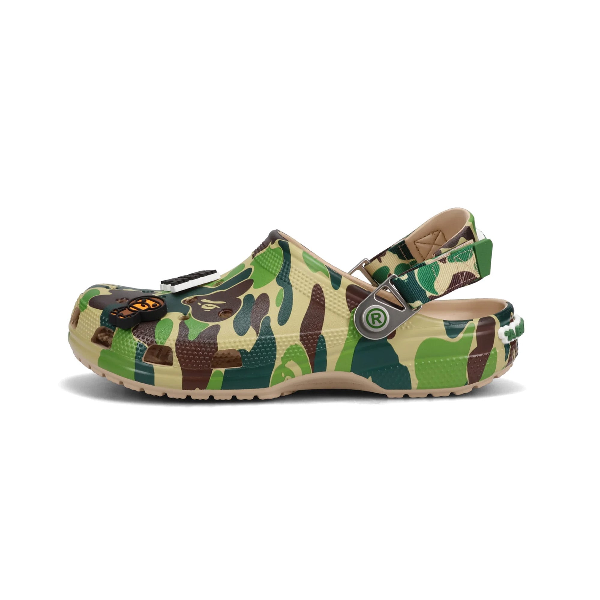 Crocs Classic Clog A Bathing Ape 'ABC Camo Green' - Comfortable Unisex Slip-On Shoes for Men & Women (2025) | Perfect for Casual Wear, Beach, Pool & Outdoor Activities