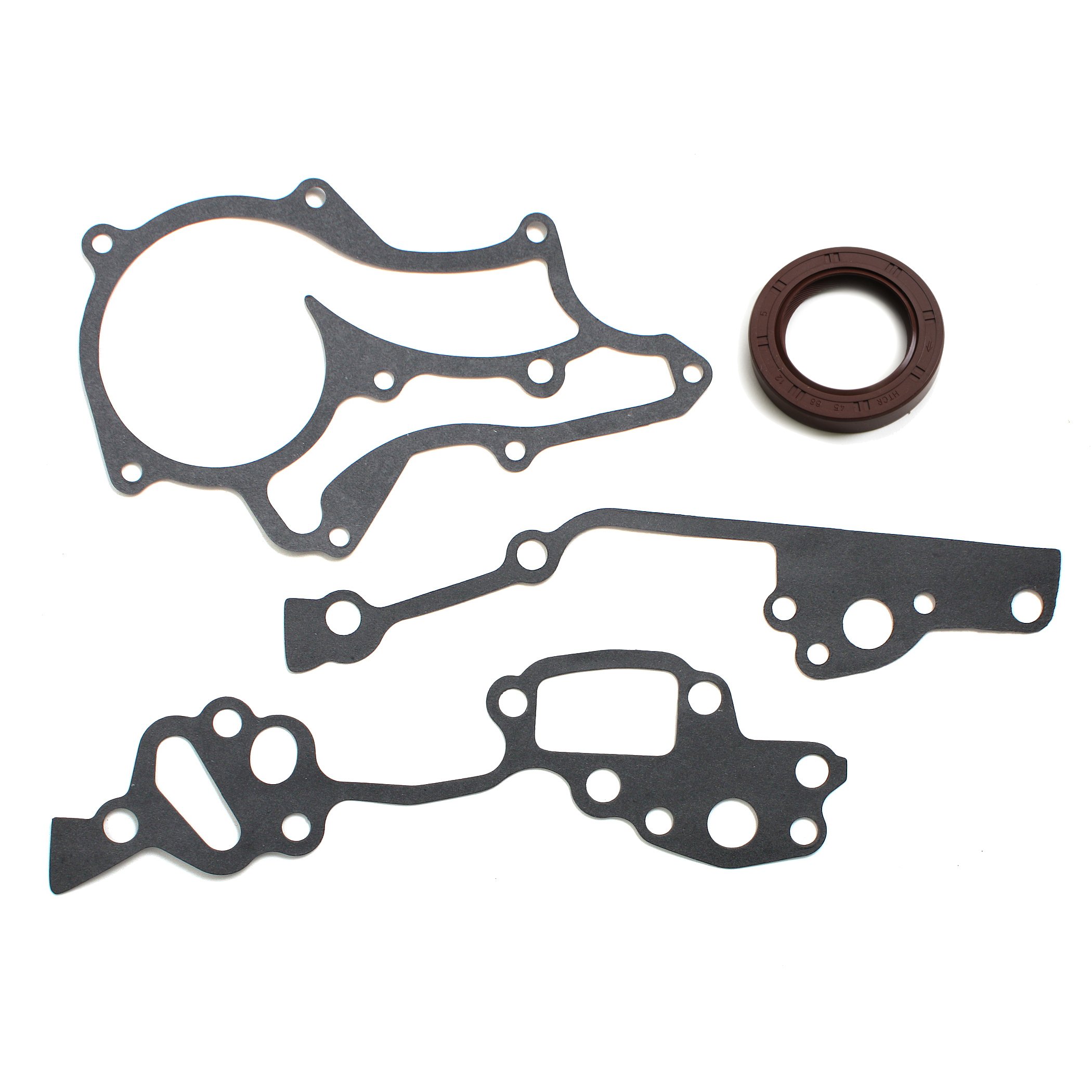 HD Timing Chain Kit with 2 Heavy Duty Metal Guide Rails, Timing Cover & Oil Pump - Compatible with 1985-1995 Toyota 2.4L 4Runner, Pickup, Celica 4-Cylinder SOHC 8-Valve Engine 22RE 22REC - Perfect for Engine Rebuild & Performance Upgrade