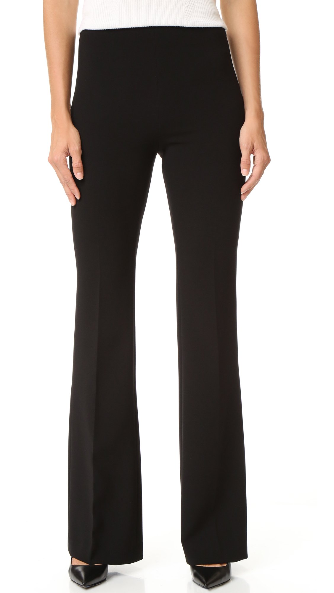 Theory Women's Demitria Admiral Crepe Pants - High Waist Office Trousers for Professional Women | Comfortable Work Pants for Business Casual & Formal Wear