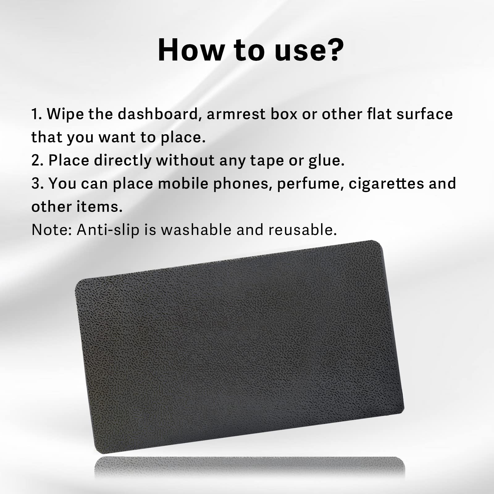 Universal Car Dashboard Anti-Slip Rubber Pad - 10.6