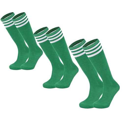 3pack Green White Stripes