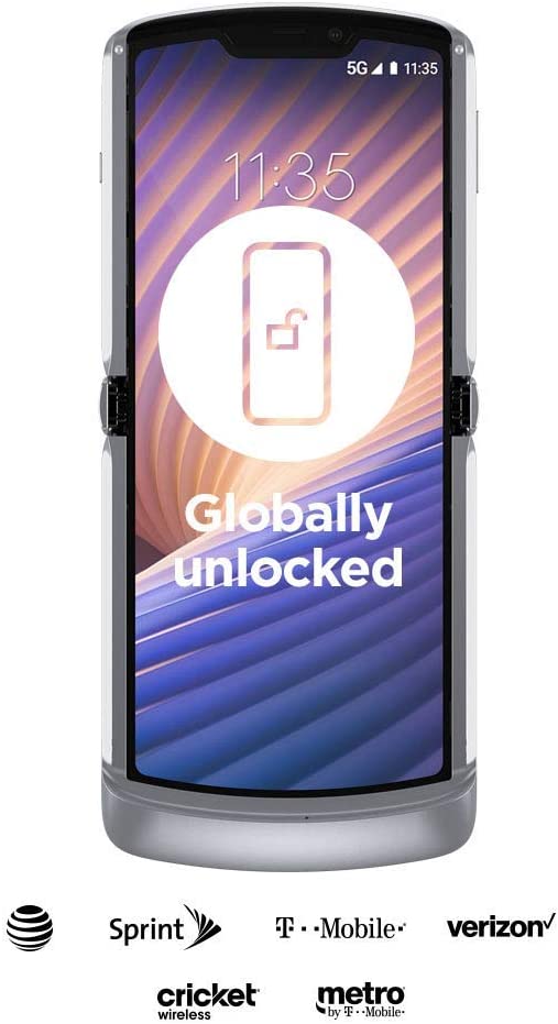 Unlocked Motorola Moto Razr 5G 2020 Smartphone - 6.1
