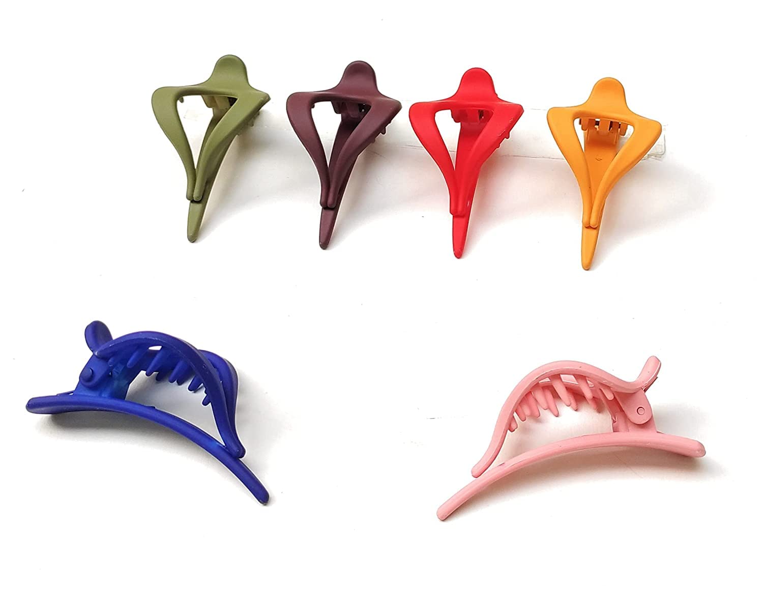 6PCS Mini Crocodile Duckbill Hair Clips - Acrylic Hair Beak Barrettes for Women & Girls (Random Colors) | Cute Hair Accessories for School, Parties & Daily Styling