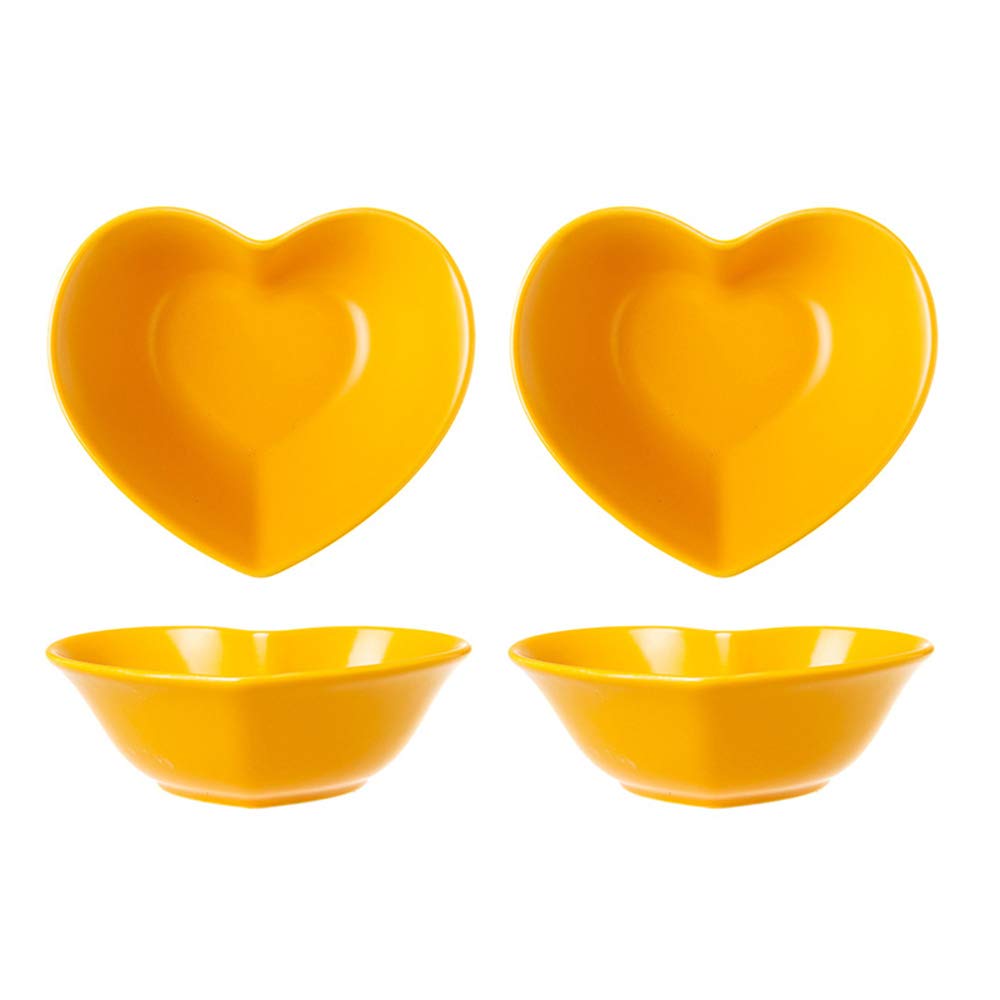 Colias Wing Heart-Shaped Porcelain Ramekin Bowls - Set of 4 Matte Finish Souffle & Creme Brulee Dishes for Baking, Desserts, and Elegant Dining