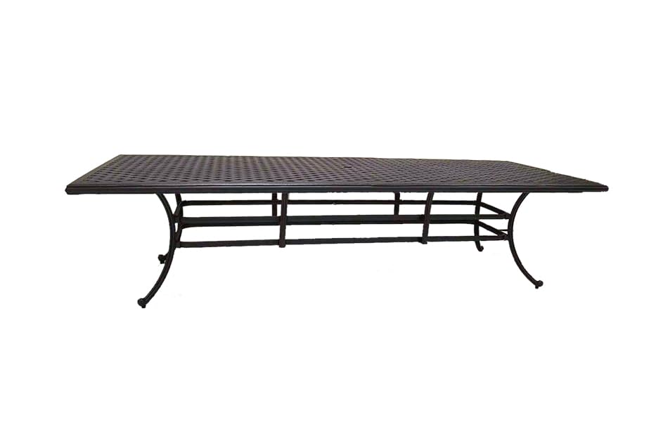 Elizabeth Cast Aluminum 11-Piece Outdoor Dining Set with 46