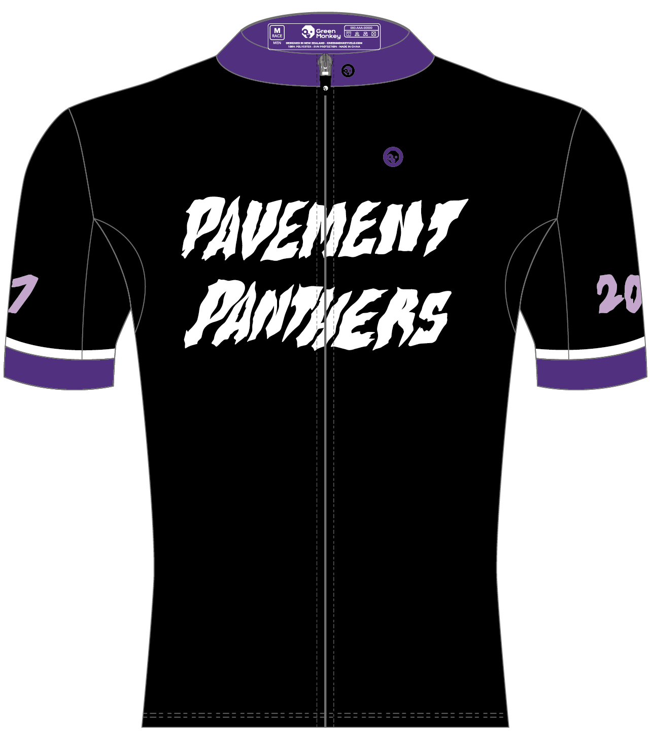 Pavement Panthers Pro Aero Cycling Jersey (J04) - High Performance Bike Jersey for Road Cycling & Racing - Breathable & Lightweight for Men & Women