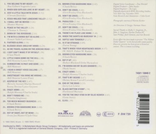 Million Dollar Quartet - Classic Rock & Roll Music CD - Perfect for Parties, Road Trips, and Vintage Music Lovers