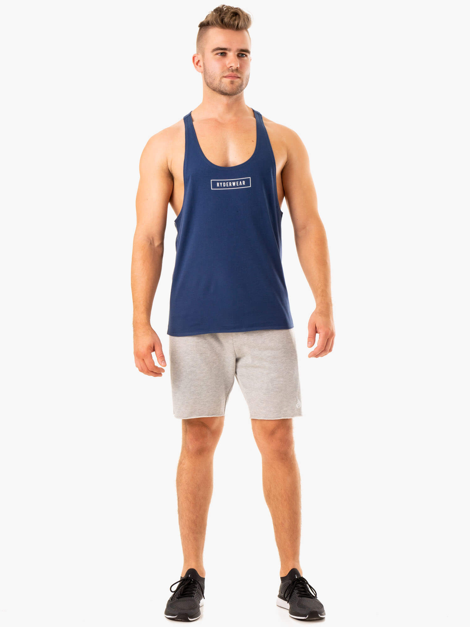 Recharge Track Gym Shorts - Grey Marl - Men's Workout Running Training Shorts for Gym & Active Lifestyle