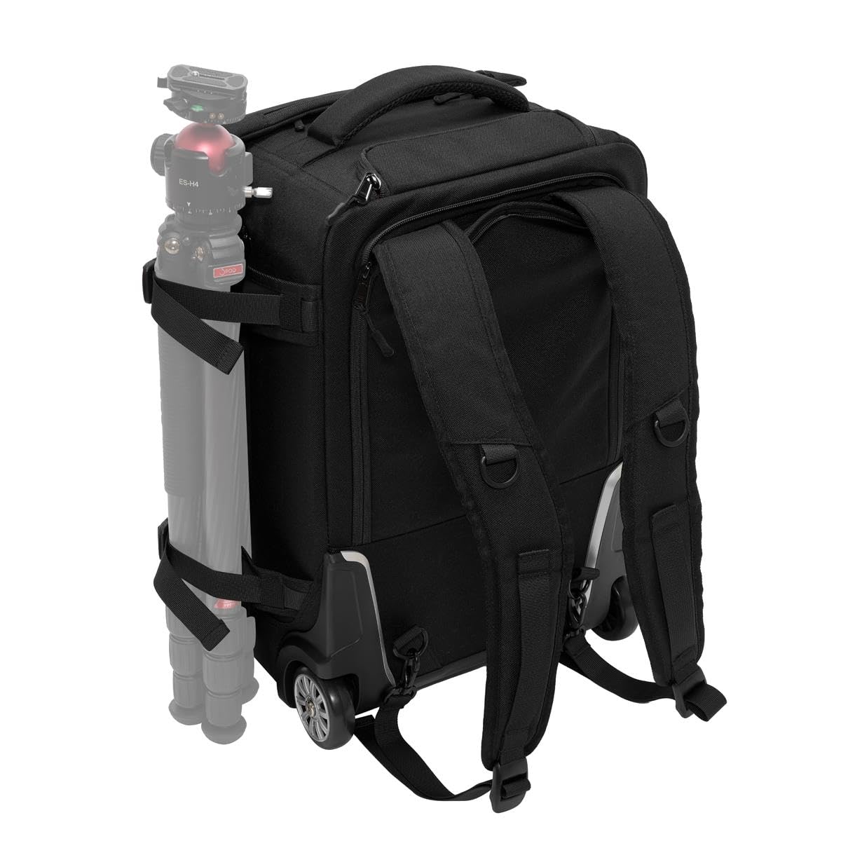 SLINGER 2-in-1 Wheeled Camera Backpack - Rolling DSLR Camera Case with Handle & Anti-Shock Dividers for Lenses, Hoods, Lighting, Tripod | Travel Photography Gear for Professionals & Enthusiasts | Perfect for Air Travel, Photo Shoots & Outdoor Adventures