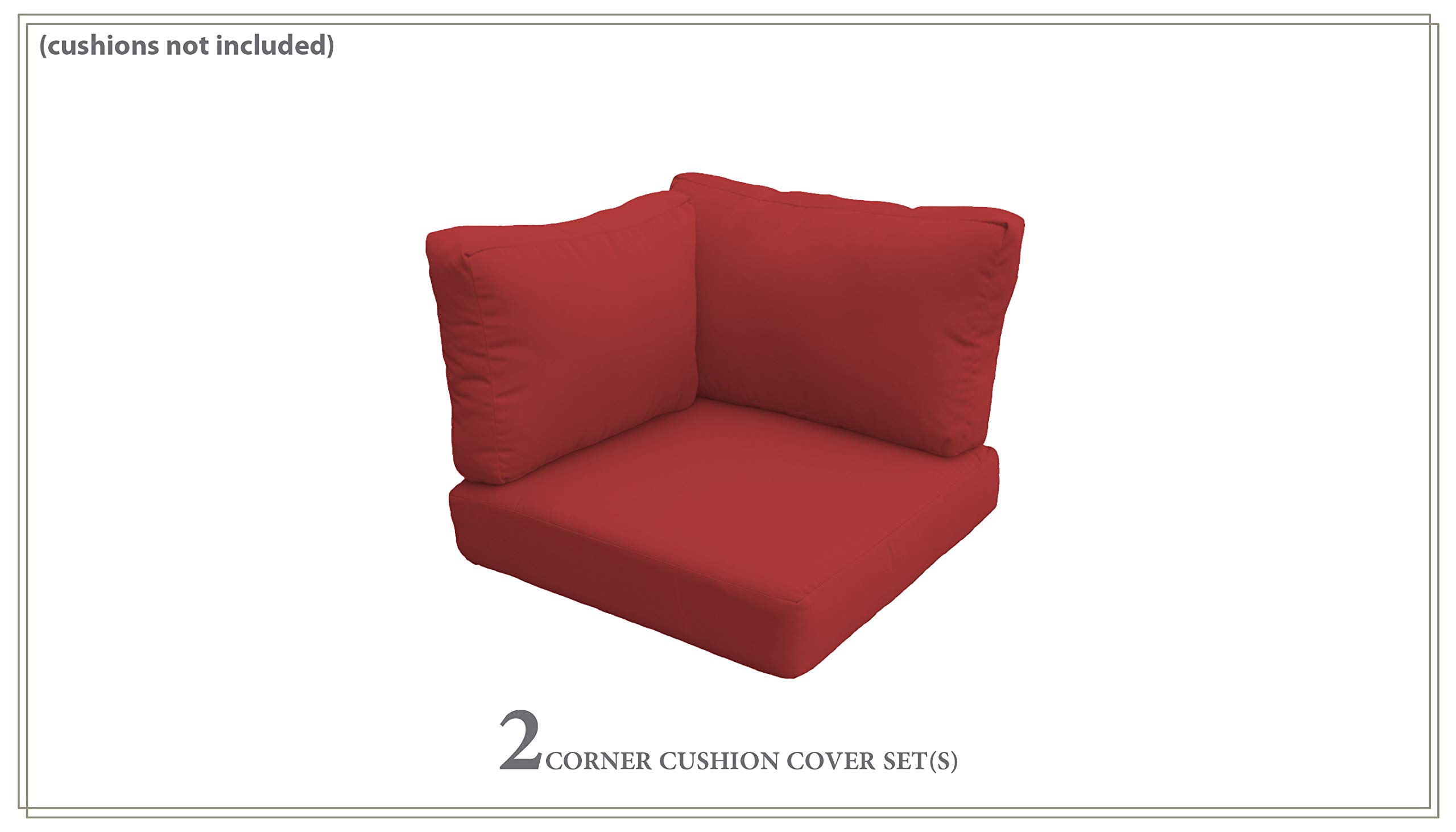 TK Classics Terracotta Cover Set for VENICE-02a Outdoor Furniture - Replacement Slipcovers for Patio Chairs (Cushions Not Included) | Perfect for Backyard, Garden & Poolside Decor