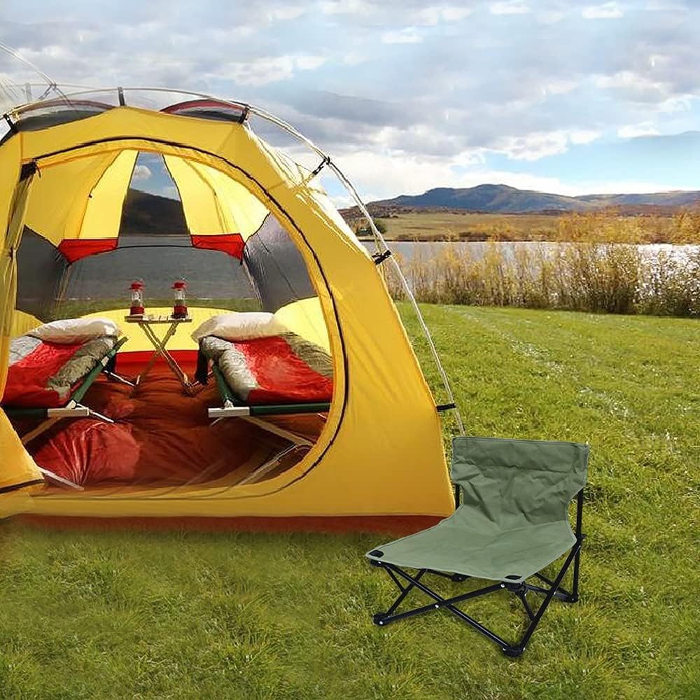 TIYASTUN Foldable Beach Chair - Lightweight Camping & Picnic Seat for Outdoor Relaxation