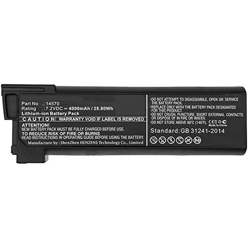 Synergy Digital 7.2V 4000mAh Li-ion Replacement Battery for 14570 Vacuum Cleaners - Long Lasting Power for Cordless Vacuums, Ideal for Home Cleaning & Pet Hair Removal
