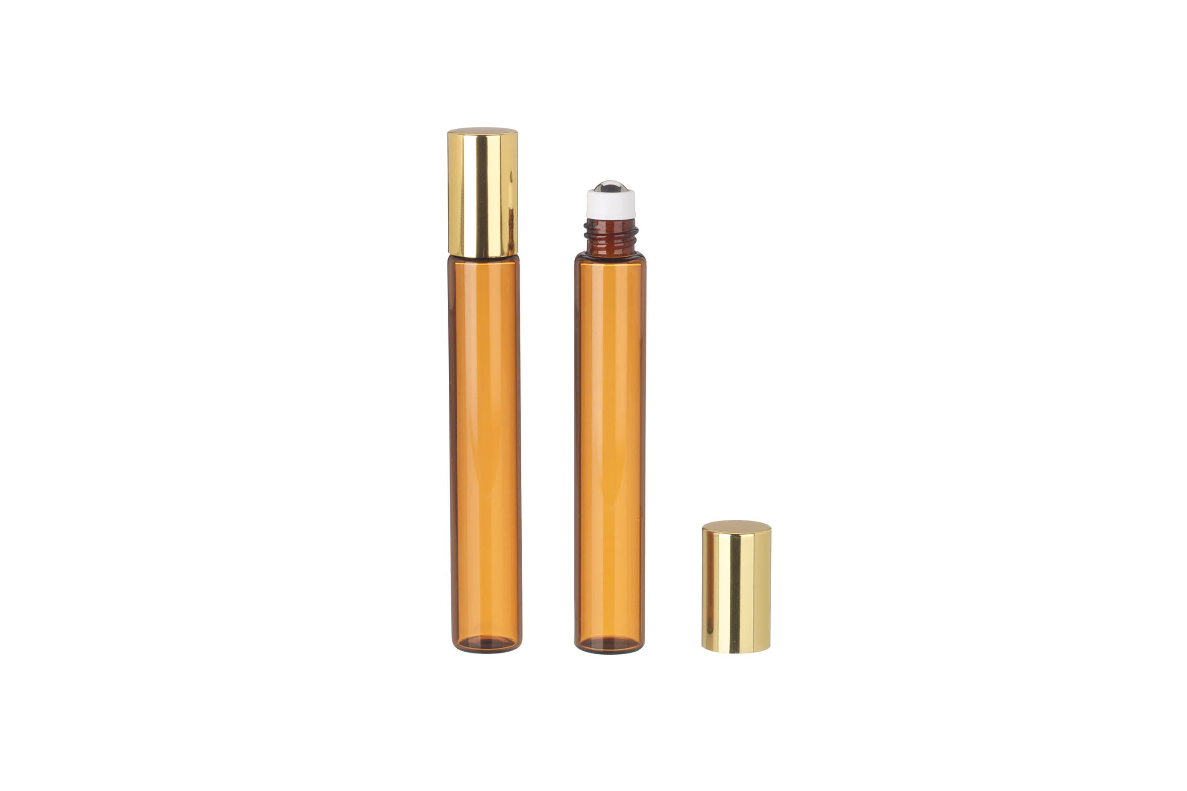 Roll On Bottles for Essential Oils & Aromatherapy - Leak-Proof Glass Bottles with Stainless Steel Roller Balls - Perfect for DIY Skincare, Perfume & Massage Oils