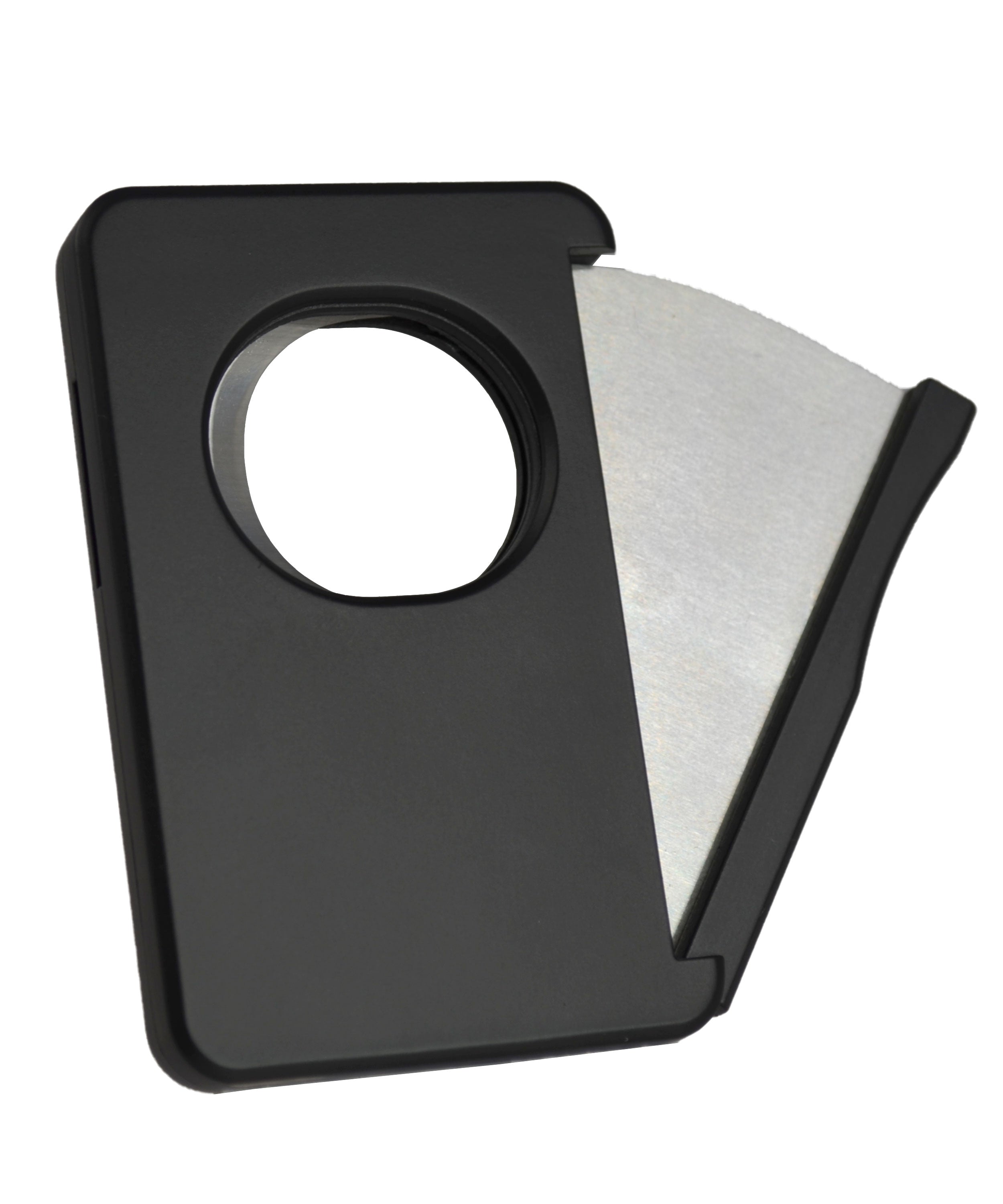 Premium Visol Sidecut Double Guillotine Cigar Cutter - Sharp Stainless Steel Blades, Ergonomic Black Design for Smooth Cuts | Perfect for Cigar Aficionados, Gifts & Relaxing Moments