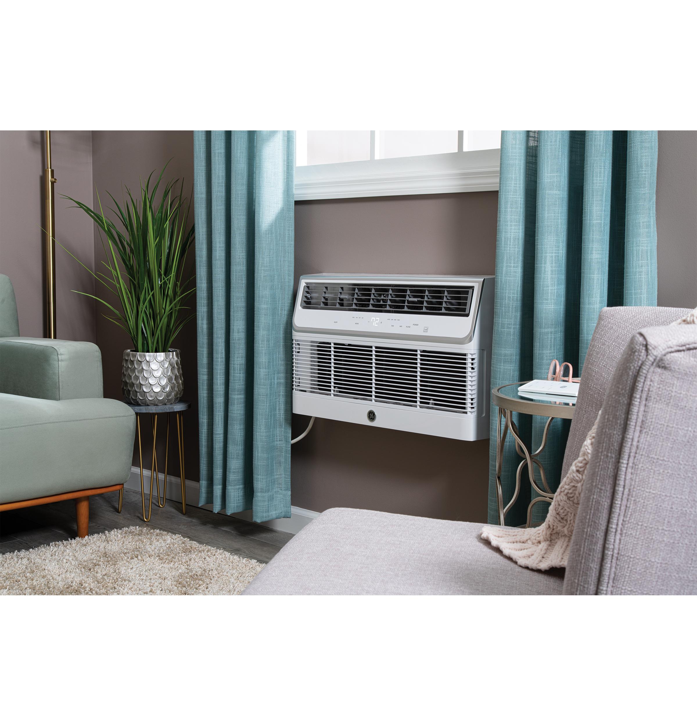 GE AJCQ10DWJ 230/208 Volt Built-In Cool Only Air Conditioner - Perfect for Bedrooms, Living Rooms & Offices - Energy Efficient Cooling Solution
