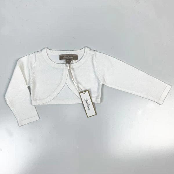Gianfranca Baby Cardigan Ivory - Soft Knit Newborn Sweater for Girls & Boys | Perfect for Photoshoots, Christenings & Cozy Outings