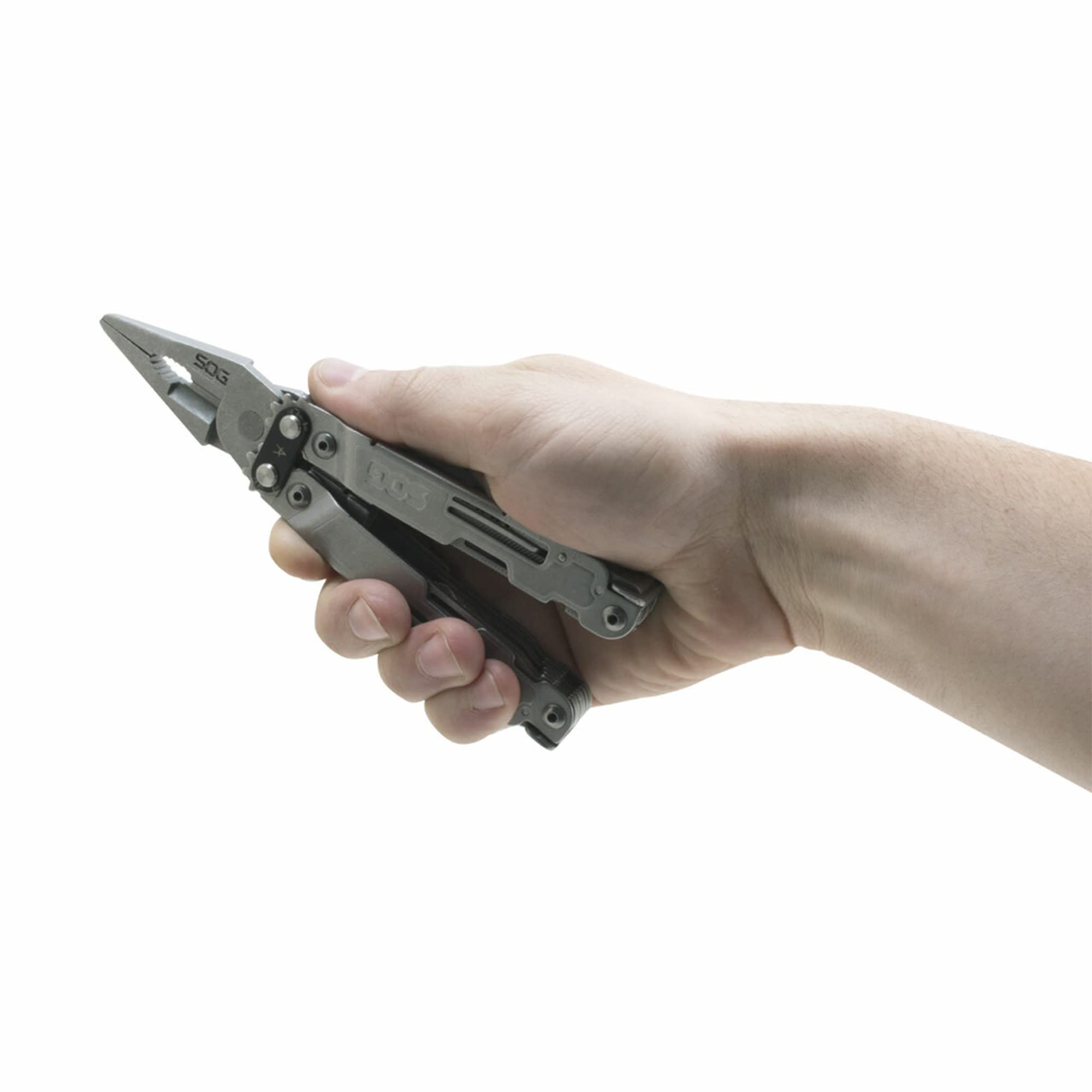 SOG PowerAccess Deluxe Multi-Tool with Stone Wash Finish - Compact Clamshell Packaging - Perfect for Camping, Hiking & Everyday Carry (EDC)