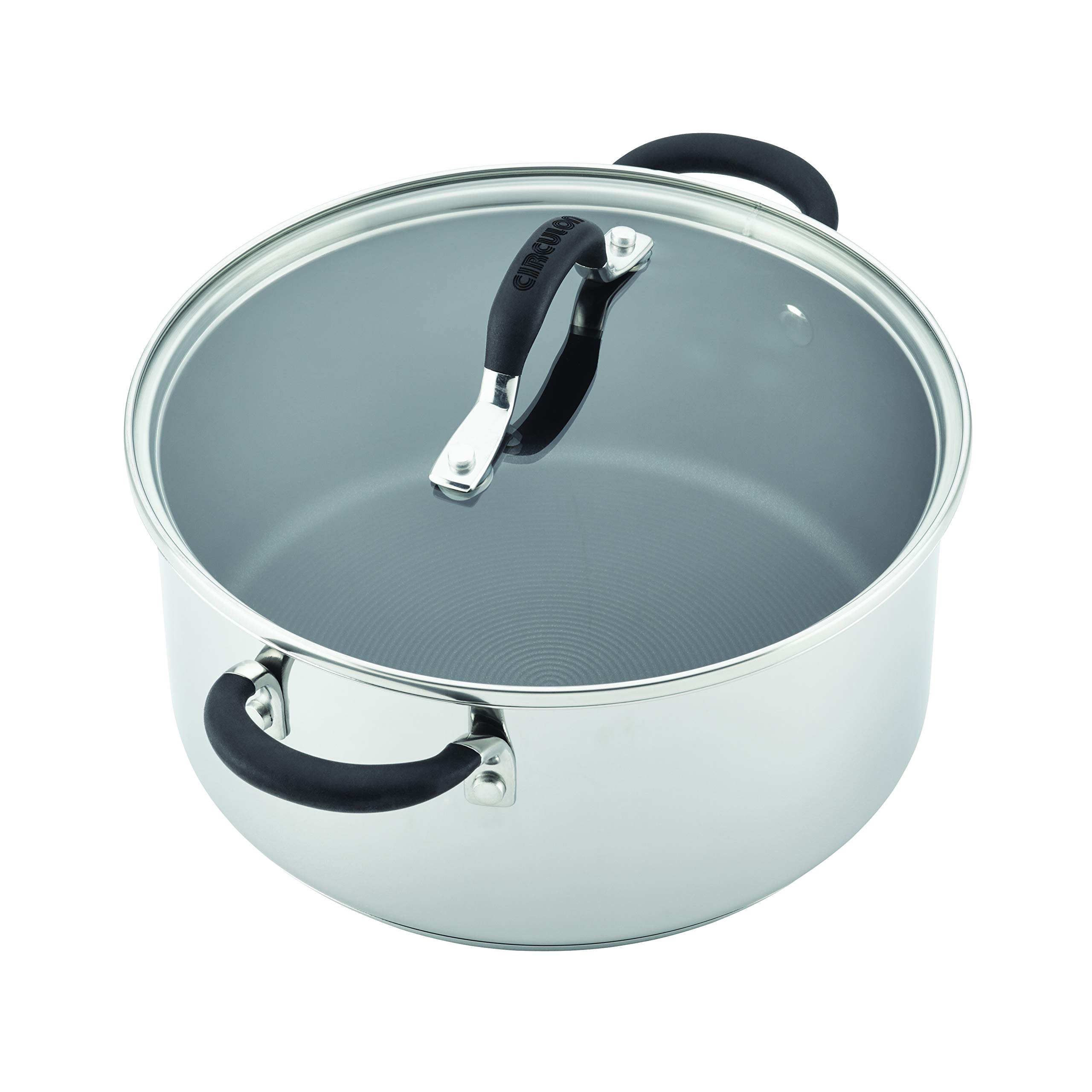 Circulon Momentum 11-Piece Stainless Steel Nonstick Cookware Set with Glass Lids - Pots & Pans for Induction Cooking, Oven & Dishwasher Safe - Perfect for Home Chefs & Professional Kitchens