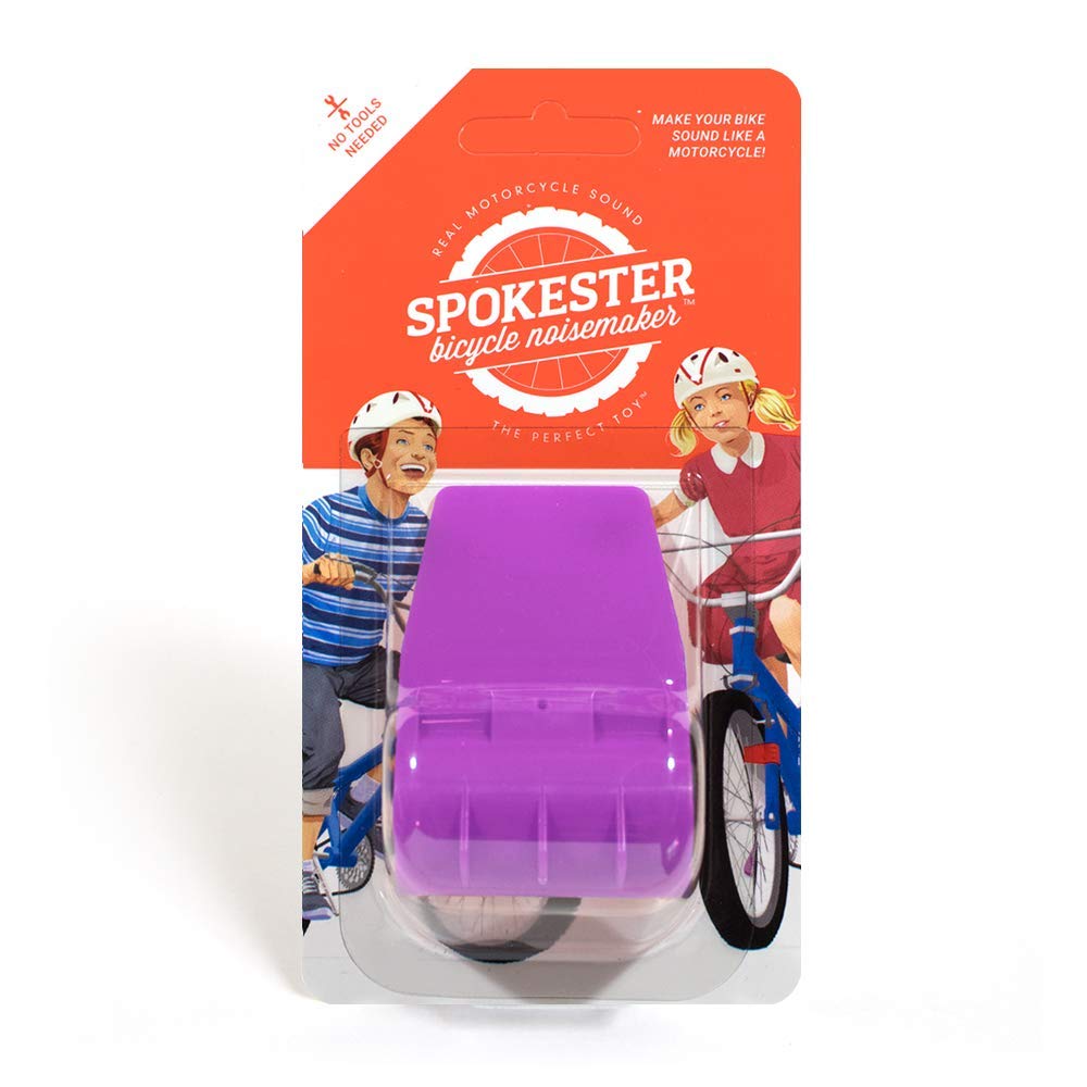 SPOKESTER Bicycle Noise Maker - Motorcycle Sound Bike Horn for Kids & Adults - Fun Cycling Accessories for Safety & Entertainment on Road Trips