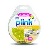 Plink 40-Pack Lemon-Scented Garbage Disposal Cleaner & Deodorizer Pods | 40 Treatments | Made in USA | Eliminates Odors & Cleans Kitchen Sink Drains | Perfect for Home & Restaurant Use