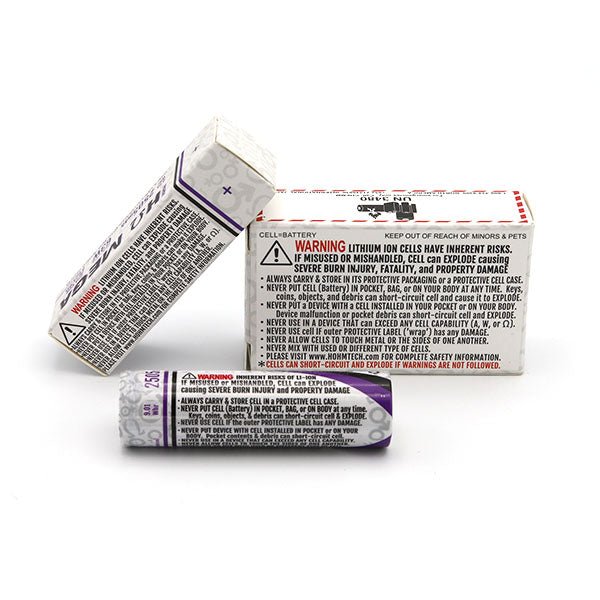 Hohm Tech Mega 18650 Rechargeable Battery - 2505mAh High Capacity, 22A Continuous Discharge - Perfect for Vape Mods, Flashlights & Portable Electronics