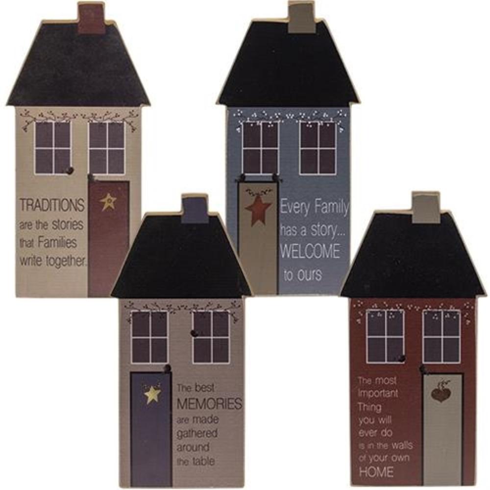 Family Traditions Chunky House 4 Assorted Scented Candles - Perfect for Home Decor, Gifts & Relaxation
