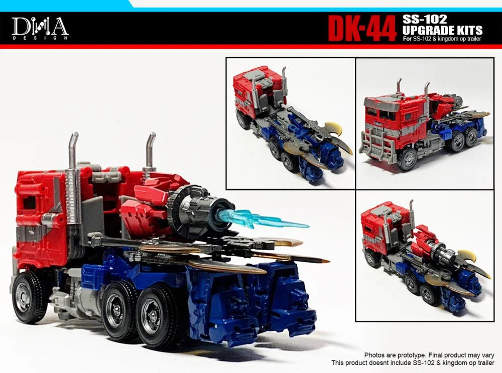 DNA Design DK 44 Upgrade Kit for Transformers Studio Series SS 102 Optimus Prime - Enhance Your Collectible Figure with Premium Accessories for Display & Photography