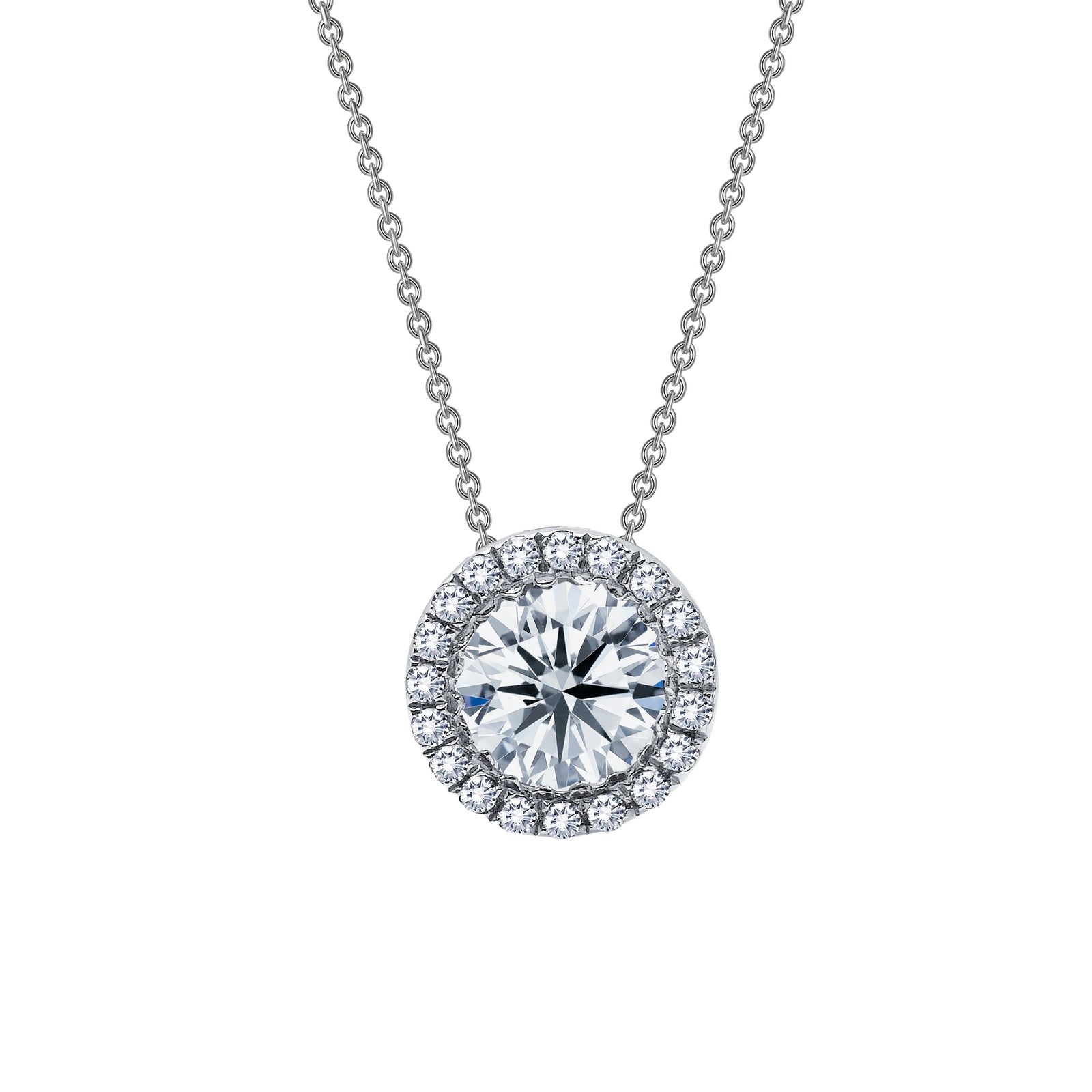 1.03 CTW Diamond Halo Pendant Necklace for Women - Elegant 14K Gold or Sterling Silver Jewelry Gift for Anniversary, Birthday & Special Occasions