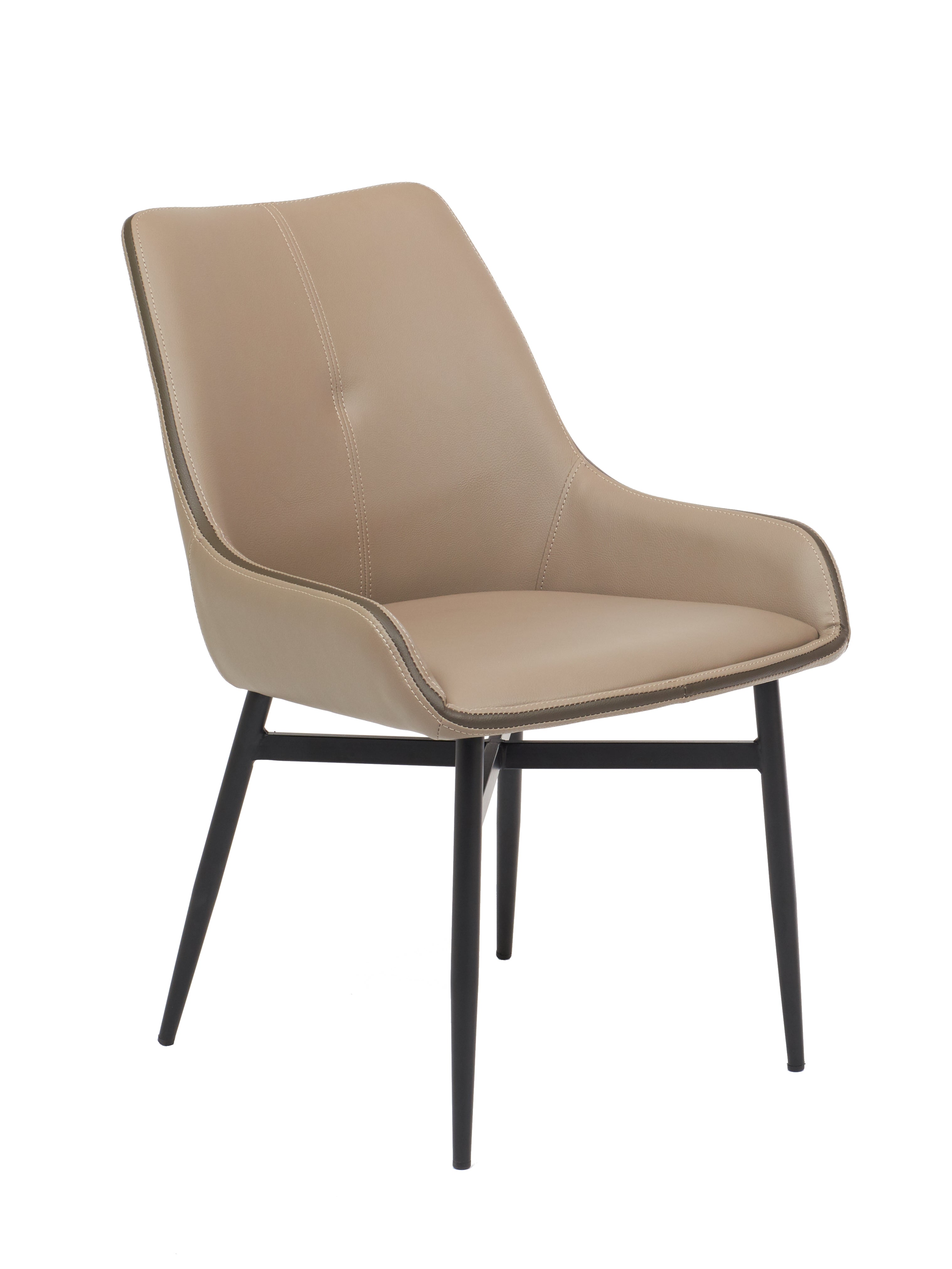 Etna Chair in Lite Taupe - Modern Accent Chair for Living Room, Bedroom, or Office - Comfortable Upholstered Seating with Sturdy Frame - Perfect for Relaxing, Reading, or Working from Home